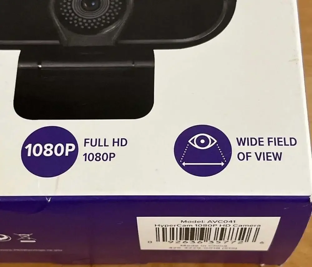 Targus HyperCam 1080p HD Webcam HC437 AVC041 with Privacy Cover
